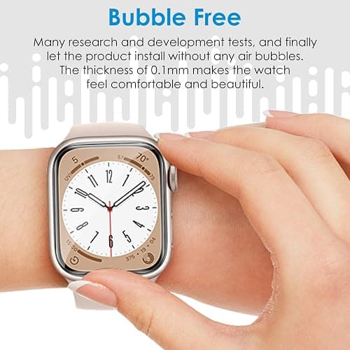 UniqueMe 6 Pack for Apple Watch Screen Protector 40mm, Apple Watch SE 3/SE 2/SE Series 6/5/4 Screen Protector [Upgrade Flexible Film] Anti-Scratch [Non-Bubbles] Soft HD TPU Clear Film for iWatch 40mm thumbnail 7