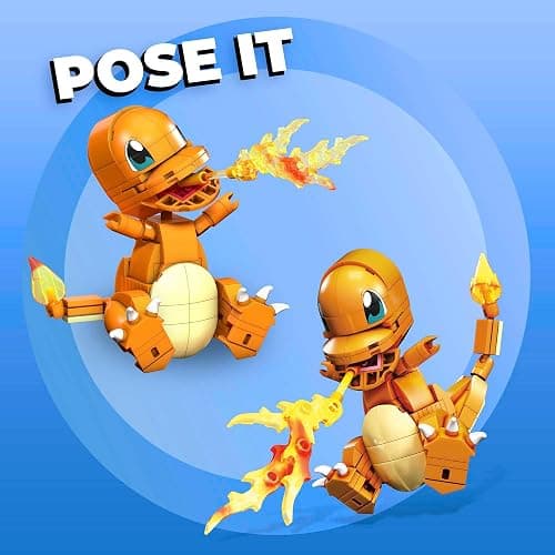 MEGA Pokémon Building Toys Set, Build & Show Charmander with 180 Pieces, 4 Inches Tall, for Kids thumbnail 4