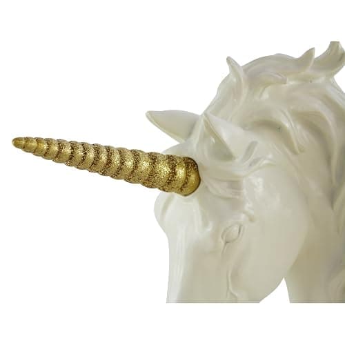 Pine Ridge Interchangeable Mystical Gold Glitter Unicorn Horn Only - Head is Not Included - Beautifully Hand Painted and Crafted Durable Light-weight Polyresin Great For Arts and Crafts - Image 1