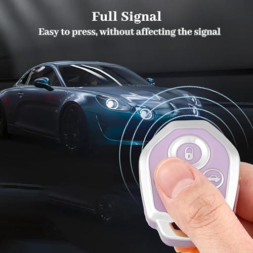 OFF WE GO for Subaru Key Fob Cover, Soft TPU Protection Key Fob Case Compatible with Subaru Ascent Crosstrek Forester Impreza Legacy Outback Solterra BRZ WRX STI XV Smart Car Key (Silver Purple) thumbnail 7