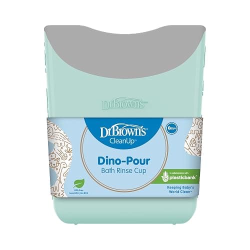 Dr. Brown's CleanUp Dino-Pour Baby Bath Rinse Cup, Tear-Free Rinsing for Babies and Toddlers, BPA Free thumbnail 9