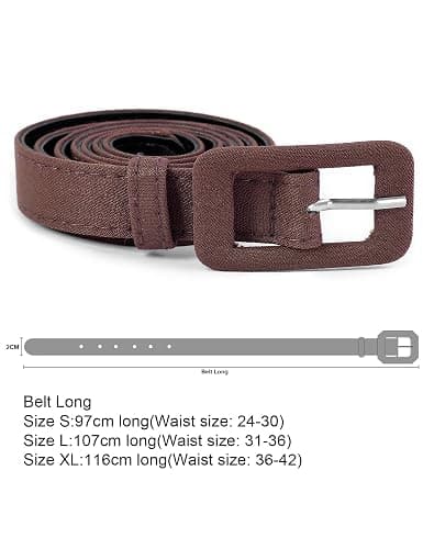 MUXXN Womens Belt- Solid Color Basic Belt for Casual Formal Dress or Jeans thumbnail 6
