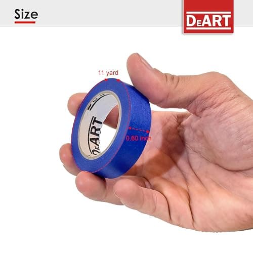Colored Masking Tape Painters Tape 12 or 8 Pack 1 inch or 0.6 Inches Kids Arts Craft Supplies Coding Whiteboard Dry Erase Board Tape Thin Paper Tape Paint Tape No Residue Easy Removal DIY Crafts Arts thumbnail 5