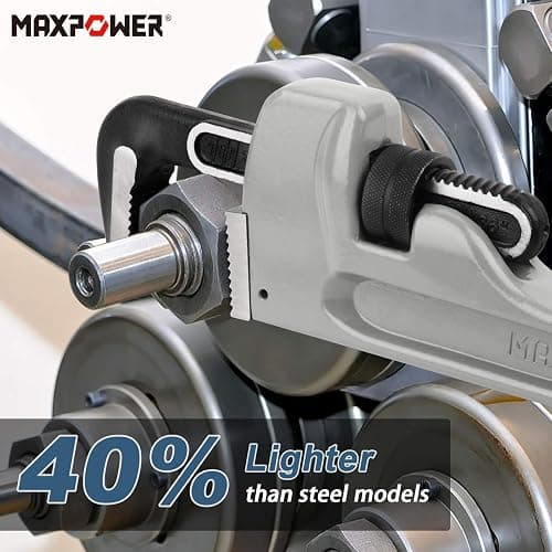 MAXPOWER Aluminum Straight Pipe Wrench 900mm/36-Inch Heavy Duty Plumbing Spanner Stillson thumbnail 4