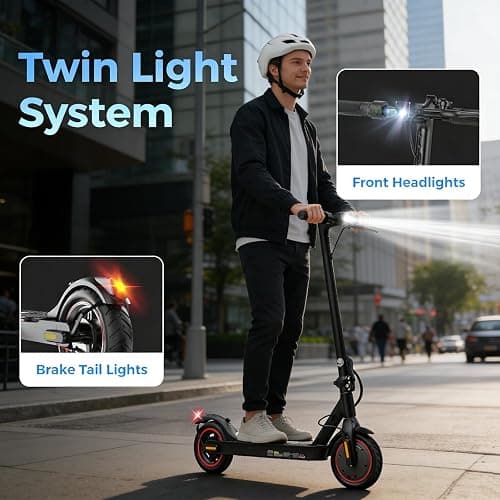 HopCycle Electric Scooter - Electric Scooter Adults, 500W Motor, 21 MPH Top Speed, 8.5'' Tires, 21 Miles, Long Range Electric Scooter for Adults and Teens thumbnail 7