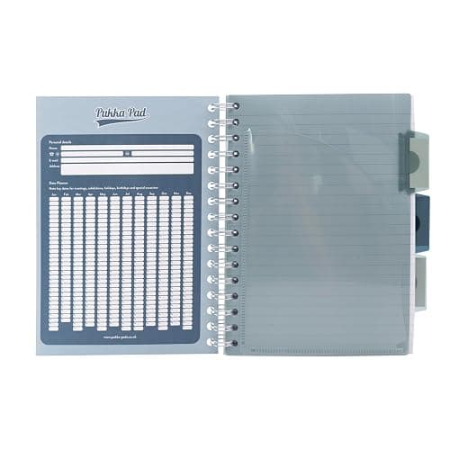 Pukka Pad Haze A5 Project Book – Pack of 3 Wirebound Notebooks with 5 Repositionable Dividers with Storage Pockets and Tabs for Organisation and Personalisation – 200 Pages, 100 Sheets of 80GSM Paper thumbnail 6