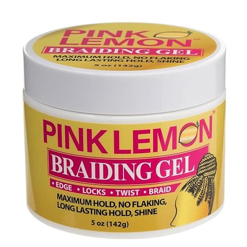 PINK LEMON Braiding Gel (5 oz) - Maximum Hold, No Flaking, Long Lasting Hold, High Shine. For Micro, Inter, Dread, Faux, Loc, Twist, Braid, Edge. thumbnail 7