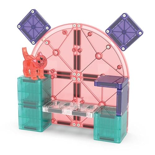MAGNA-TILES Cat Tree 13-Piece Magnetic Construction Set, The Original Magnetic Building Brand thumbnail 7