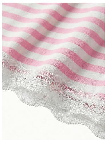 SOLY HUX Womens Y2K Lace Cami Sleeveless Striped Spaghetti Strap Camisole Gothic Babydoll Tops thumbnail 4