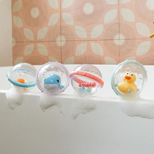 Munchkin® Float & Play Bubbles™ Baby and Toddler Bath Toy, 4 Count thumbnail 4