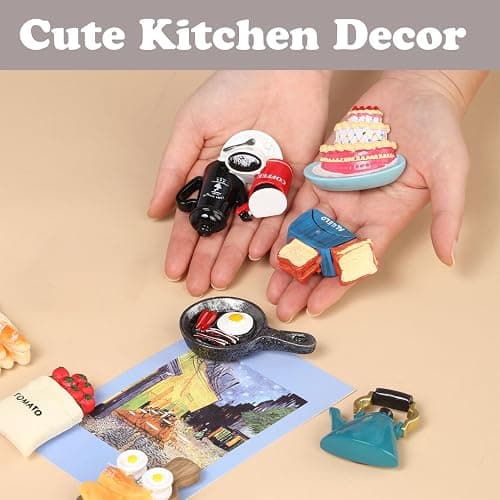 Cute Food Fridge Magnets for Fridge Cute Magnet Refrigerator Stickers for Kitchen Magnet Decorative Fun Strong Resin Magnets Home Decor Office 7PACK thumbnail 5