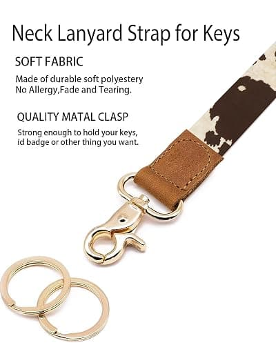 NUGGHU Lanyards for Keys, Durable Keychain Long Lanyard for Women Men, Cute Neck Lanyard for ID Badges Holder, Wallets, key thumbnail 3