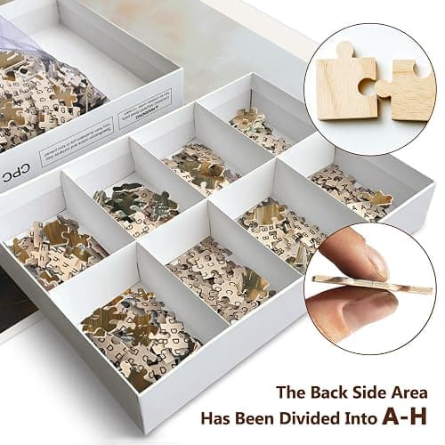 Christian Puzzles for Adults 500 Pieces - Jesus Wooden Puzzles | Jesus Leaves the 99 Sheep - Religious Jesus and Lamb Puzzles Christian Gifts for Women Men thumbnail 4