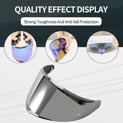 PSLER Helmet Visor for K6 K6s - K6 K6 s Visor Helmet Face Shield Helmet Accessories Replacement for K6 K6s,Silver-Mirror thumbnail 5