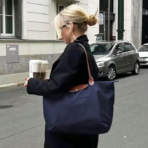 YSJCHEBS 1 Umhängetasche, 1 Kosmetiktasche, Damenmodetasche, Schulhandtasche, Faltbare Handtasche, Aufbewahrungstasche, Aufbewahrungstasche Mit Großer Kapazität thumbnail 2