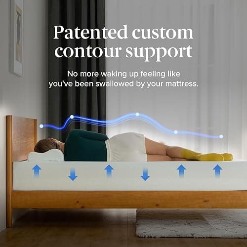 Zinus 14 Inch Queen Green Tea Memory Foam Mattress, Fiberglass Free, Medium Firm Feel, Zoned Pressure Relief, Certified Safe Foams & Fabric, Mattress in A Box thumbnail 4