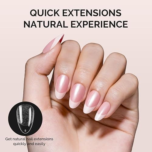 MelodySusie Short Almond X Nail Tips - 300Pcs Clear Acrylic,Half Matte Full Cover Press on Nails for DIY Extension & Salon Use,15 Sizes Pre-Shaped for Long-Lasting Manicure,Fall Winter Nails thumbnail 2