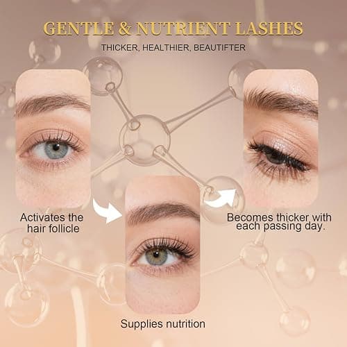 Lash Serum for Eyelash Growth, Premium Lash Enhancing Serum with Advanced Formula Volumizing Longer Fuller and Thicker Looking Lashes, Eyelash Growth for Sensitive Eyes (5 mL) thumbnail 3