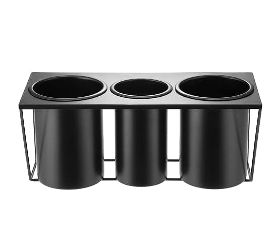 Hair Dryer Holder Hair Styling Product Care Tool Organizer Bath Supplies Accessories Tray Stand Storage Bathroom Steel Hair Dryer Holder(Black) MK470B thumbnail 3