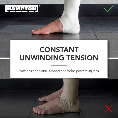 Hampton Adams | As Seen on Shark Tank | Original Athletic Sports Tape (3-Pack) | 45ft Rolls | Very Strong Easy Tear NO Sticky Residue | Best Tape for Athlete & Trainers | Fingers Ankles thumbnail 6