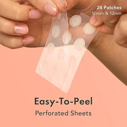 Rael Pimple Patches, Miracle Invisible Spot Cover - Hydrocolloid Acne Pimple Patch, Absorbs Zits & Blemish, Korean Skin Care, 2 Sizes (24 Count) thumbnail 2