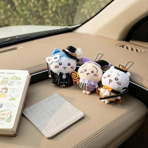 Chikawa Plush Keychain for Backpack, Kawaii Usagi Plush Keychain Accessories Purse Charm Pendant Gift for Women thumbnail 3