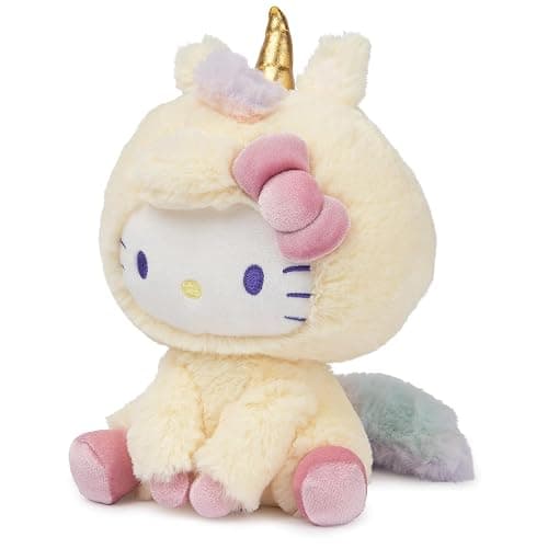 GUND Sanrio Hello Kitty Unicorn Plush Toy, Premium Stuffed Animal for Ages 1 and Up, Yellow, 6” thumbnail 6