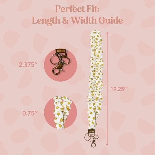 ANDI Neck Lanyard For Women - Scrunchie Cute Lanyard for Keys, Id Card Holder, Wallet - Aesthetic Long Lanyard thumbnail 4