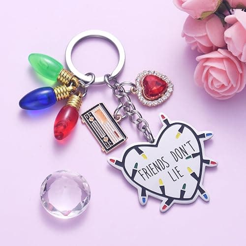 Friendship Gifts Keychain Friends Don't Lie Merchandise Halloween Collection Gift thumbnail 4