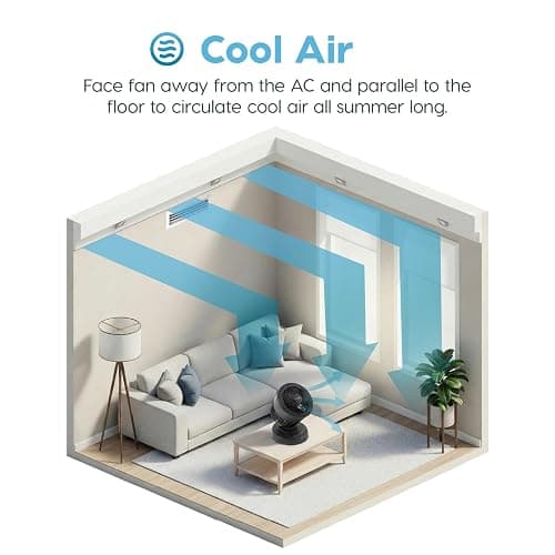 IRIS USA WOOZOO Air Circulator Fan with Remote, Oscillating, 3 Speeds, 56ft Max Air Distance, Adjustable Tilt, Quiet Motor, Small Fan for Bedroom, Office, Dorm, Black thumbnail 4