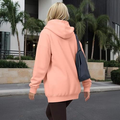 YARBCEN Womens Hooded Hoodies Sweatshirts - Long Sleeve Crewneck Sweaters With Pocket 2026 Fashion Spring Oversized Clothes thumbnail 5