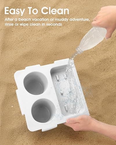 Topper Cup Holder Tray Accessory for Bogg Bag X-Large - Fit for Stanley Cup - EVA Material is Water-Resistant and Windproof - Women Phone Holder for Bogg Bag - Divider and Organizer (White) thumbnail 5