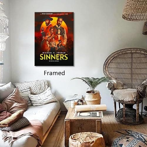 Framed Sinners Poster For Fans Kids Room Bedroom Wall Decor-Movie Sinners Posters Canvas Prints Picture For Teen Boy Girls Gifts thumbnail 3