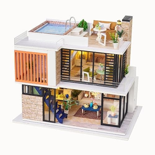 DIY Miniature House Kit, Mini House Kit for Beginners, Mayberry Street Miniatures, Model Building Craft Diorama Kit, Ideal Gifts for Birthday, Christmas(Florence) - Florence - Image 1