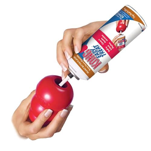 KONG Classic Stuffable Dog Toy - Fetch & Chew Toy for Dogs - Treat-Filling Capabilities & Erratic Bounce for Extended Play Time - Durable Natural Rubber Material - for Medium Dogs thumbnail 4