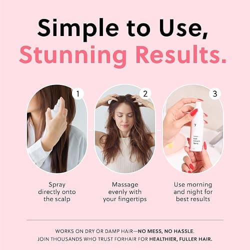 ForChics Hair Growth Serum for Women- Results in 4 Weeks- Hormone Free Hair Regrowth Treatment - For Thinning Hair Loss - Fast Absorbing Non-Greasy Scalp Spray 50ml thumbnail 6