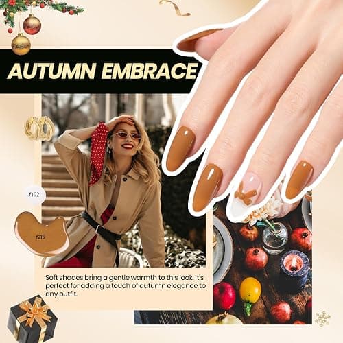 Beetles Gel Nail Polish Kit with U V Light -54 Pcs Gel Nail Kit Four Seasons Glow 32 Colors Set with Base Matte & Glossy Top Coat Soak Off Home Salon DIY Manicure Christmas Gifts for Women Teen Girls thumbnail 7