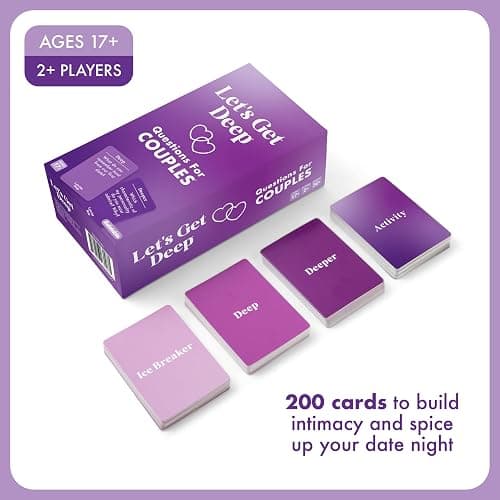WHAT DO YOU MEME? Let’s Get Deep by Relatable – Valentine’s Day Couples Game, Intimacy Card Game with 200 Questions, Perfect for Date Nights, Girlfriend Gifts & Meaningful Couples Gifts thumbnail 4