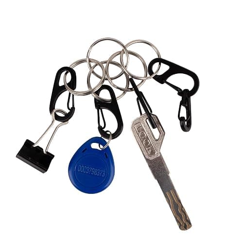 SWATOM Small Mini Carabiner Clip Tiny Spring Snap Hook Keychains Micro Carabiners for Paracord EDC Alloy Key Rings Outdoor Hiking Fishing Camping Backpack Accessories thumbnail 3