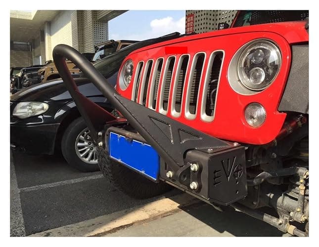 Protezione paraurti anteriore stile Evo compatibile for Jeep Wrangler JK Bull Bar thumbnail 4