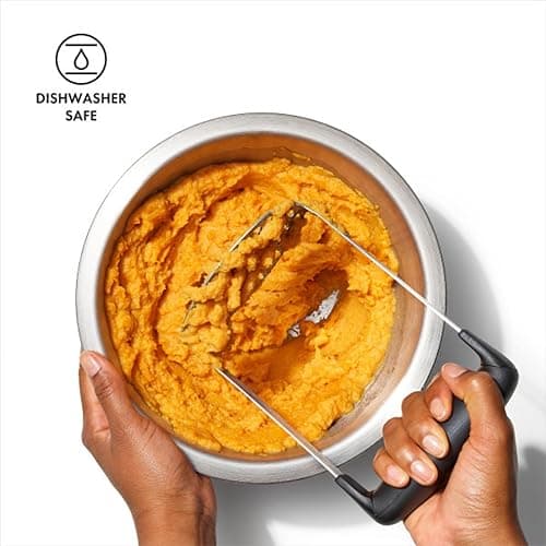 OXO Good Grips Stainless Steel Smooth Potato Masher, Black/Silver thumbnail 7