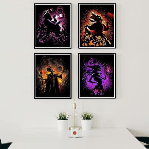 5D Adult Diamond Art Painting Kit,Villain Diamond Painting Kit-6 Pieces,Round Diamond Digital Painting Kit,Gemstone Art Painting Kit,DIY Diamond Painting Kit for Beginners (11.8x15.7 inches) thumbnail 7