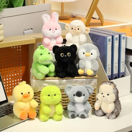 Ditucu Palm-Sized Hedgehog Stuffed Animals Cute Soft Plush Doll Small Plushies Toys Gifts for Kids Grey 6 inch thumbnail 8