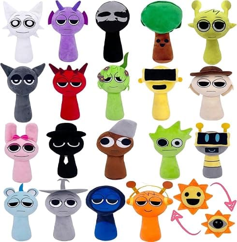 Plush Toys, Horror Games Plushies Toy for Fans, Soft Stuffed Animal Pillow Figure Doll Christmas Birthday Gifts for Adult Kids (20Pcs) - Image 1