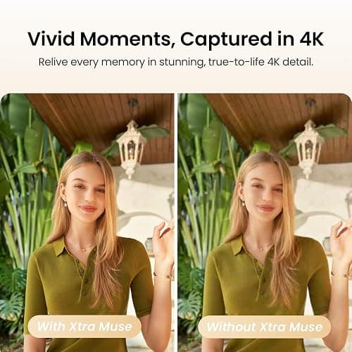 Xtra Muse, Vlogging Camera with 1'' CMOS & 4K/120fps Videos, Pocket Camera with 3-Axis Gimbal Stabilizer, Fast Focusing, Face/Object Tracking, Digital Video Camera for Photography, Digital Camera thumbnail 2
