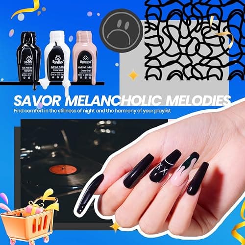 Beetles Gel Nail Polish Kit with U V Light 68 Pcs Emotional Spectrum 35 Colors Gel Polish Nail Kit with Base and Matte&Glossy Top Coat Soak Off All Season DIY Set Manicure Tools Gifts for Women thumbnail 2