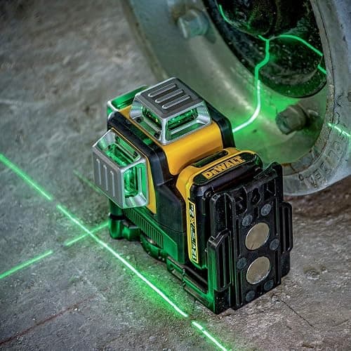 DEWALT Laser Level 360 Self Leveling, 3 Way Green Laser Leveler Tool 12V MAX with 2.0Ah Battery, Charger and Durable Carrying Case, 100 Ft, Tripod Compatible (DW089LG) thumbnail 8