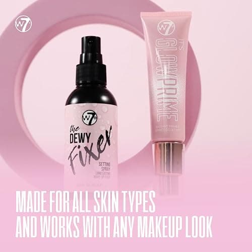 W7 The Fixer Glow Set - Makeup Primer & Setting Spray Duo for Radiant, Dewy Finish - Golden Sheer Coverage, Lightweight & Non-Sticky thumbnail 6