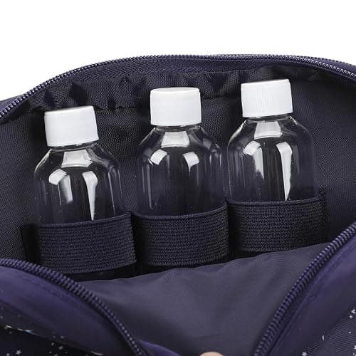 Bioworld Night Sky Dual Compartment Navy Toiletry Cosmetic Kit thumbnail 6