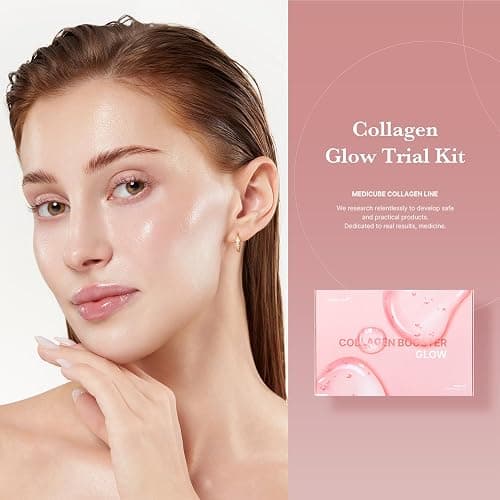 medicube Glass Skin Collagen Trial Kit - Mini Skincare Set | Korean Skincare Set, Ideal Gifts for women, 4-Step Skincare Set for glowy skin, Travel Eseentials thumbnail 4